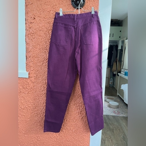 Vintage Women’s Stefano International Jeans- Purple Size 10 Mom Jeans - Picture 4 of 6
